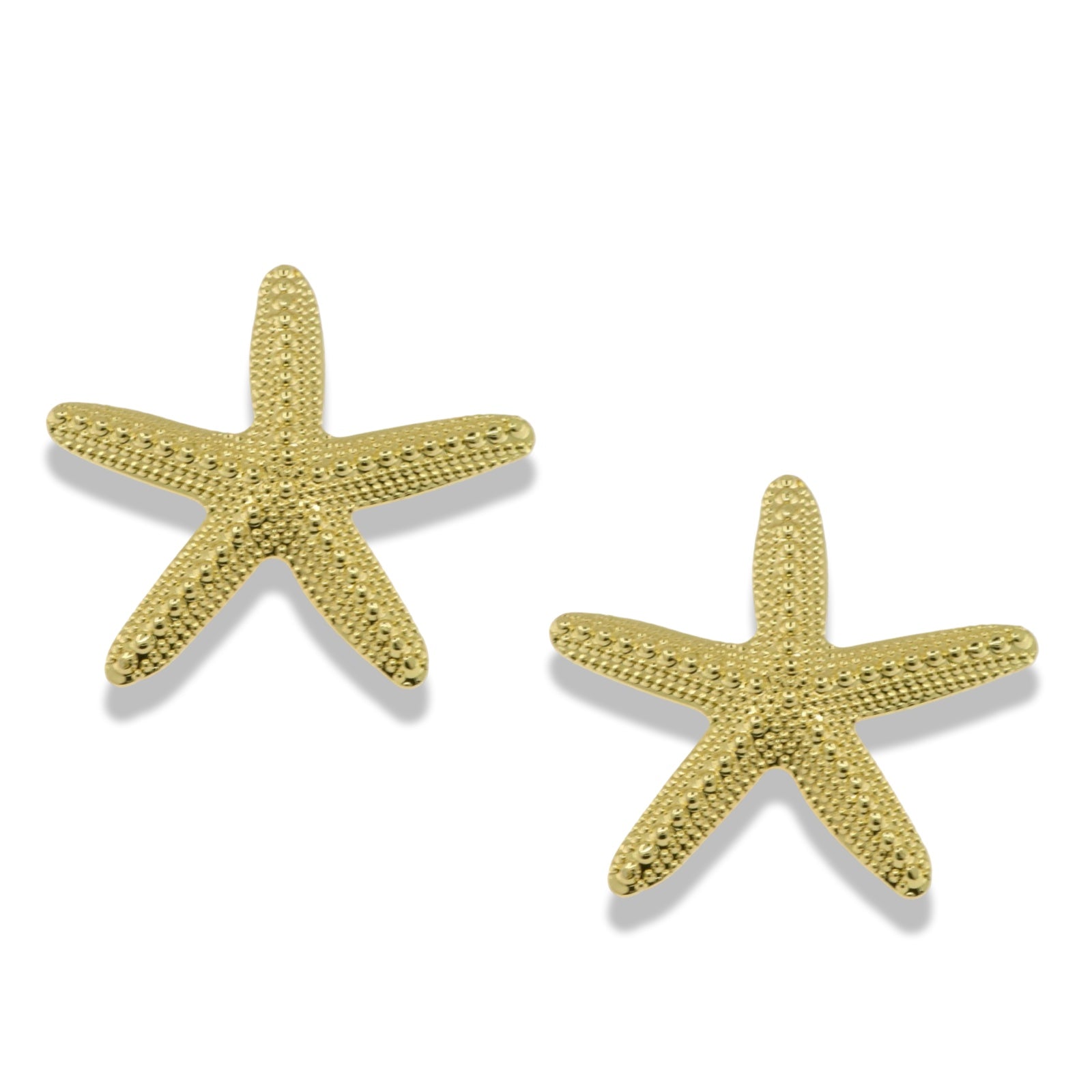 Textured Starfish Statement Earrings