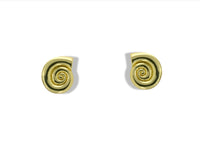 Spiral Seashell Stud Earrings