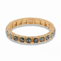 Stretch Square Link Crystal Bracelet