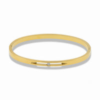 HINGED BANGLE WITH ZIRCONIA DETAIL