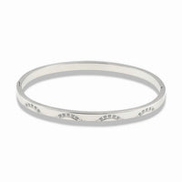 Wave Crystal Bangle Bracelet – Gold & Silver