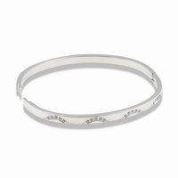 Wave Crystal Bangle Bracelet – Gold & Silver