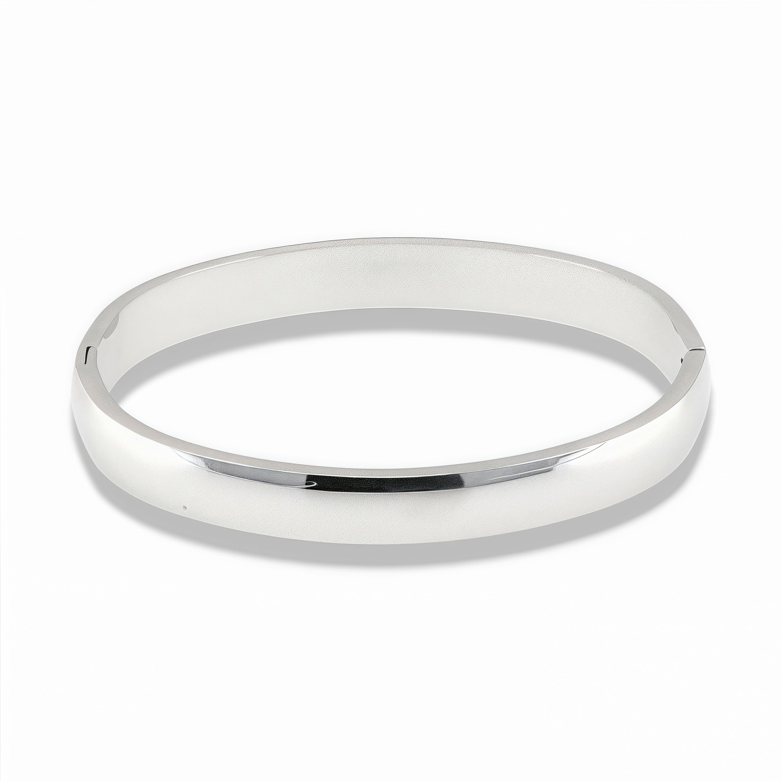 Classic Silver Bangle Bracelet – Stainless Steel Main image