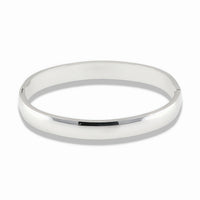 Classic Silver Bangle Bracelet – Stainless Steel