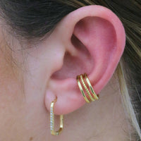 Triple Band Twist Ear Cuff