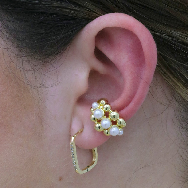 Pearl & Beaded Ear Cuff