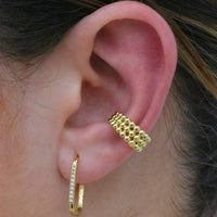 Triple Beaded Ear Cuff