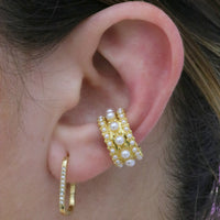 Gold Pearl Ear Cuff