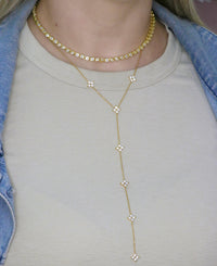 Circle Cubic Zirconia Necklace