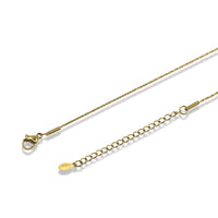 Three Heart Charm Necklace in Stainless Steel