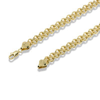 Gold Braided Front-Accent Choker Necklace