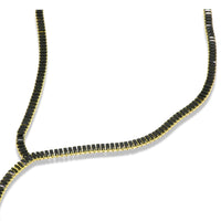 Baguette Tennis Tie Necklace