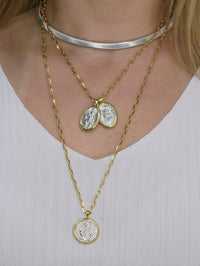 Two-Tone Saint Benedict Medal Pendant