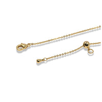Crystal Drop Chain Necklace