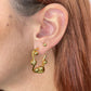 GOLD/SILVER BEADS HOOP