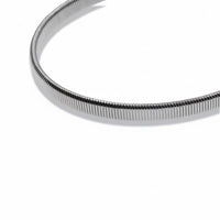 Flat Mesh Choker Necklace in Stainless Steel