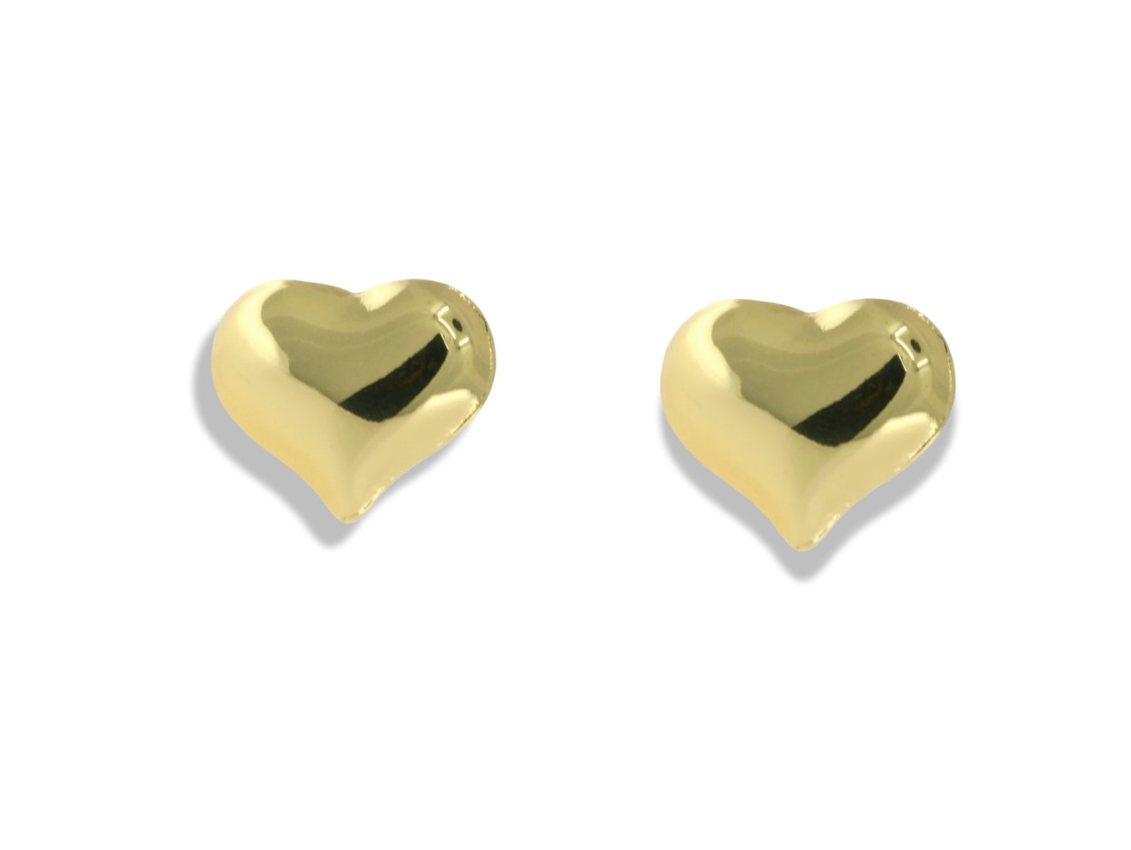Puffy Heart Stud Earrings