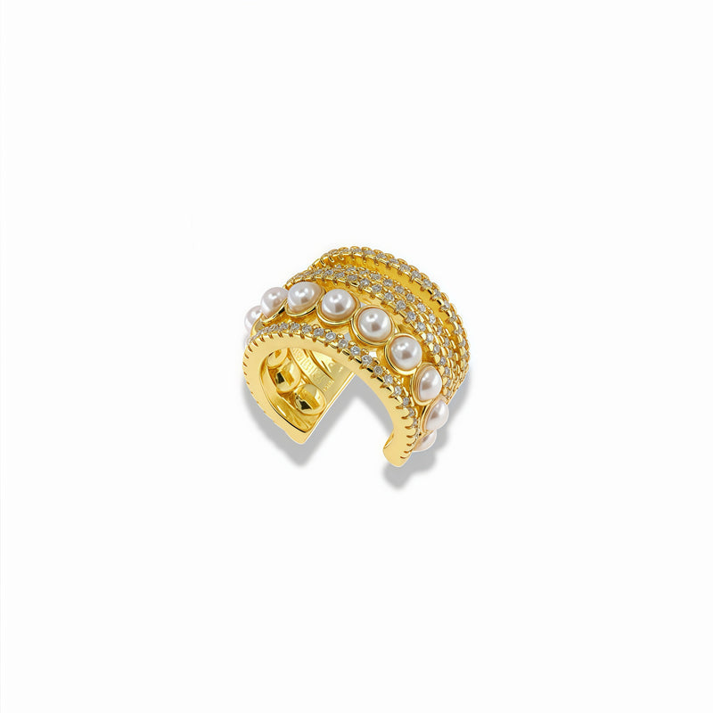Pavé & Pearl Ear Cuff