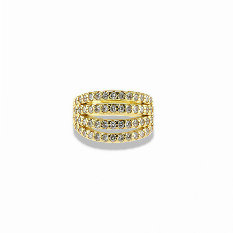 Four Row Pavé Ear Cuff