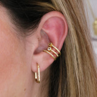 Triple Pavé Ear Cuff