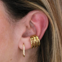 Minimalist gold ear cuff