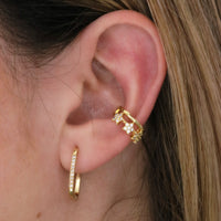 Mini pavé star ear cuff