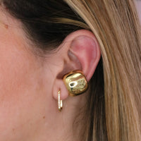 Chunky Gold Puff Ear Cuff