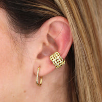 Woven Pavé Ear Cuff