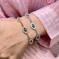 STEEL BLUE EYE BRACELET