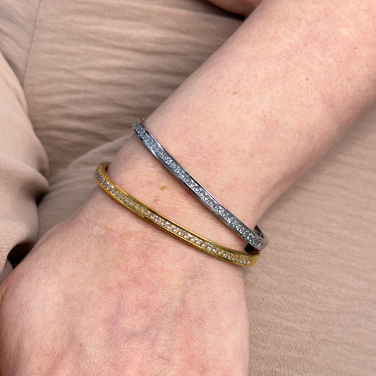 SOLID PAVE STEEL BRACELET