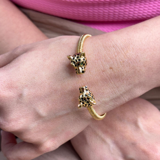 TWINS PANTHER GOLDEN BANGLE