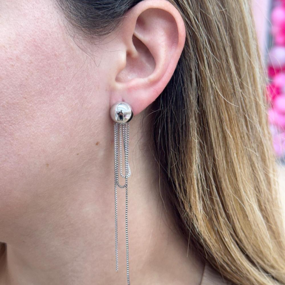 BEAD LONG EARRING