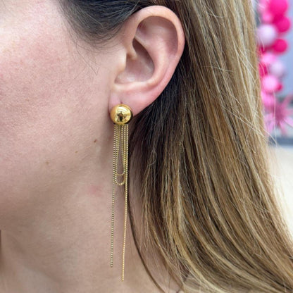 BEAD LONG EARRING
