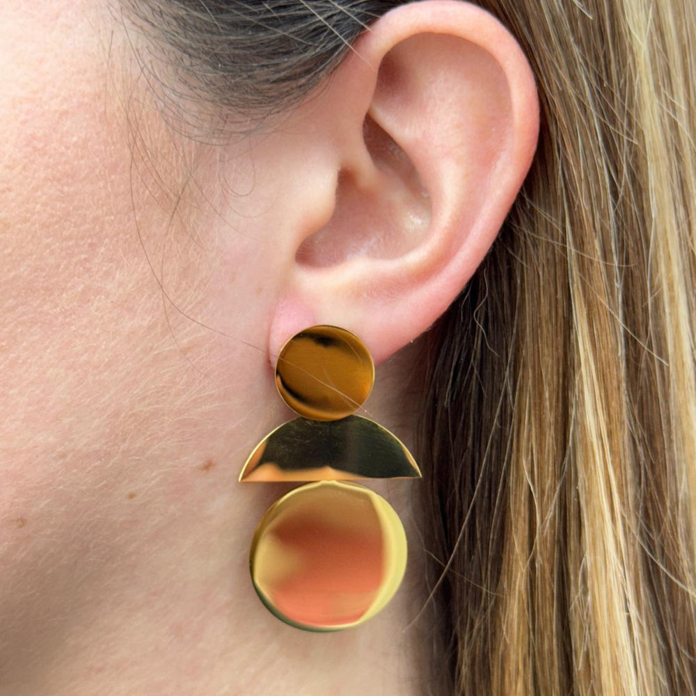 LONG CIRCLES EARRING