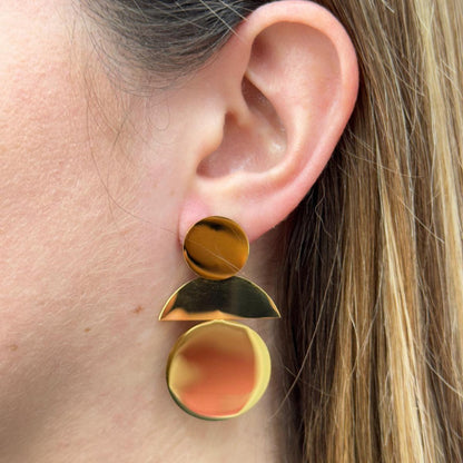 LONG CIRCLES EARRING