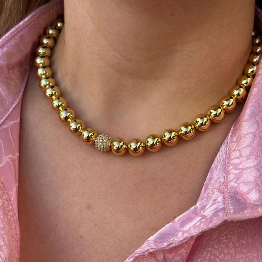 FIREBALL  CHUNKY BEADS CHAIN