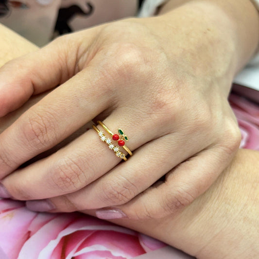 MINI SHINE CHERRY RING