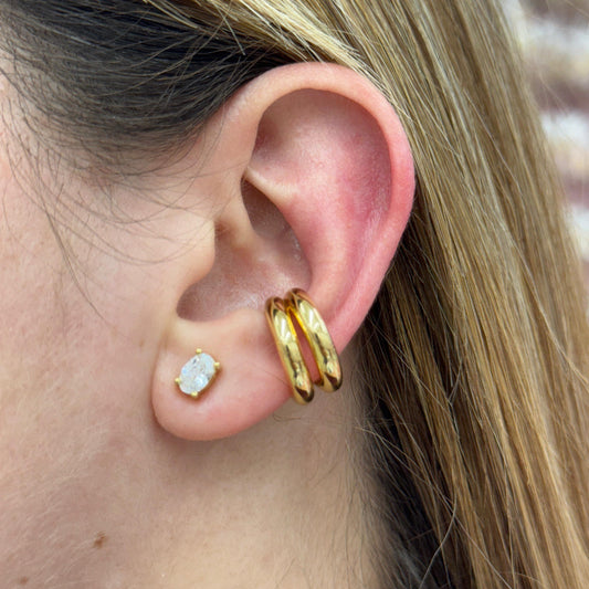 GOLD 2 LINE CUFF