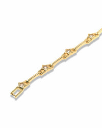 DAINTY STAR STATION CHAIN BRACELET - GOLD & SILVER