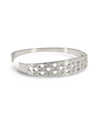 HONYCOMB HEXAGON CRYSTAL BANGLE BRACELET