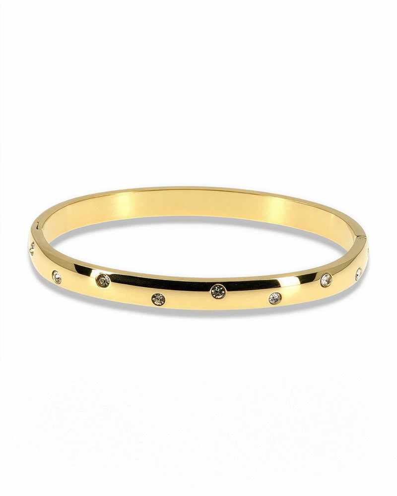 SCATTERED ZIRCONIA BANGLE BRACELET