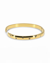 SCATTERED ZIRCONIA BANGLE BRACELET