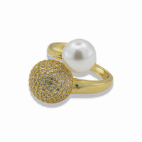 FIRE BALL & PEARL RING