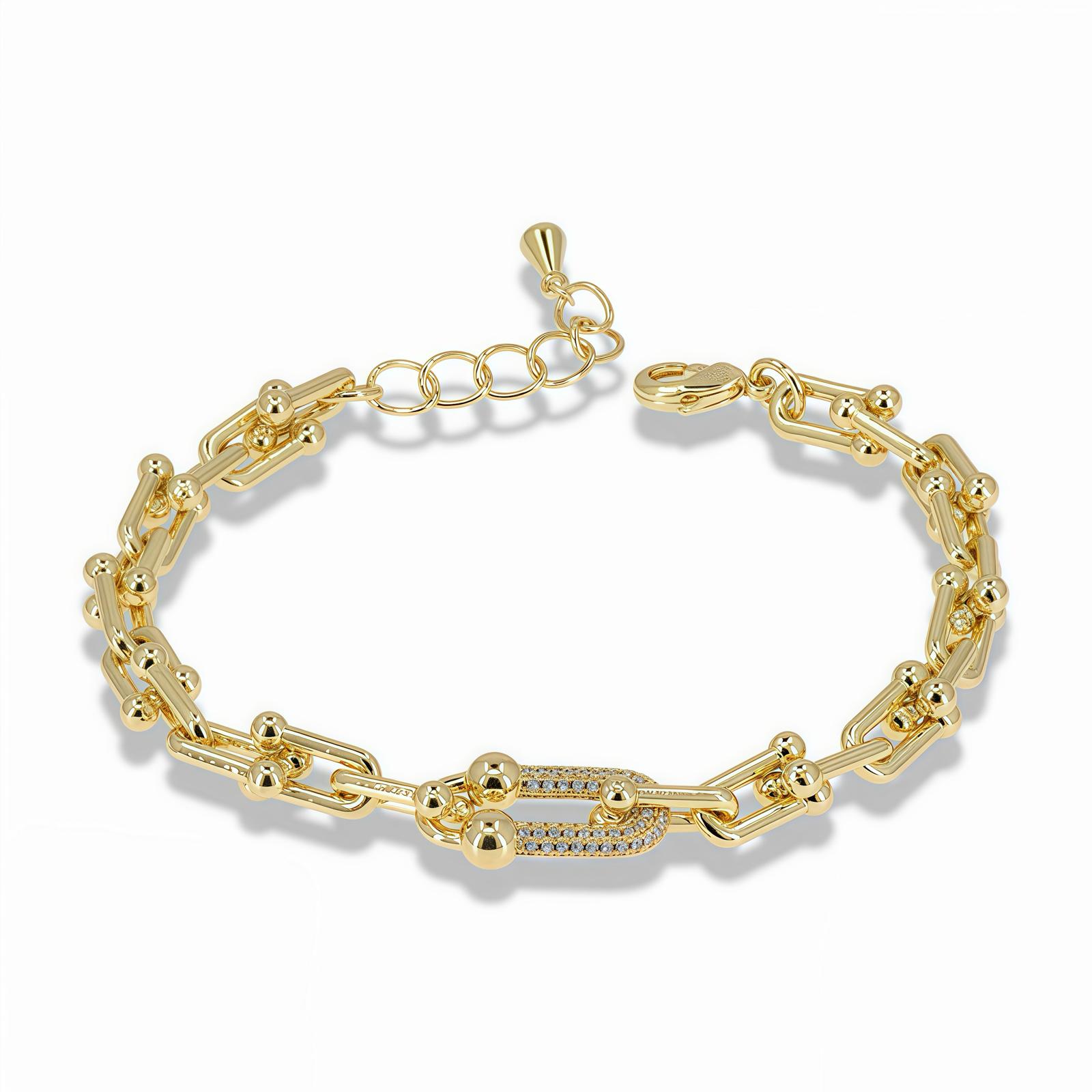Pavé Center Link Bracelet