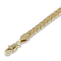 Gold Flat Braided Bracelet