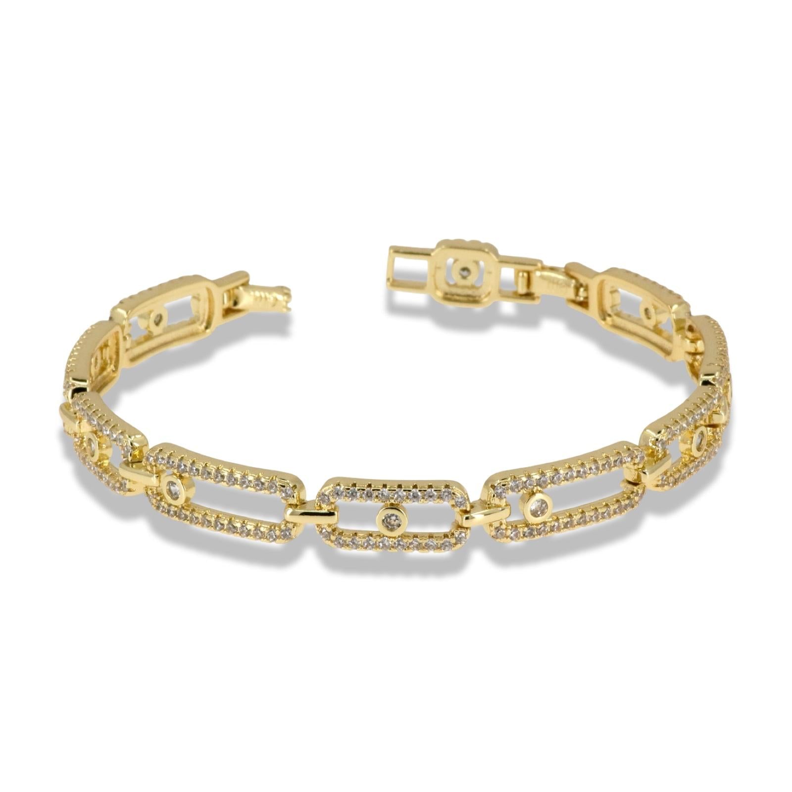 Luxury Pavé Link Bracelet