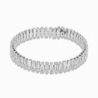 Stretch Tennis Bracelet – Crushed Glass Cubic Zirconia