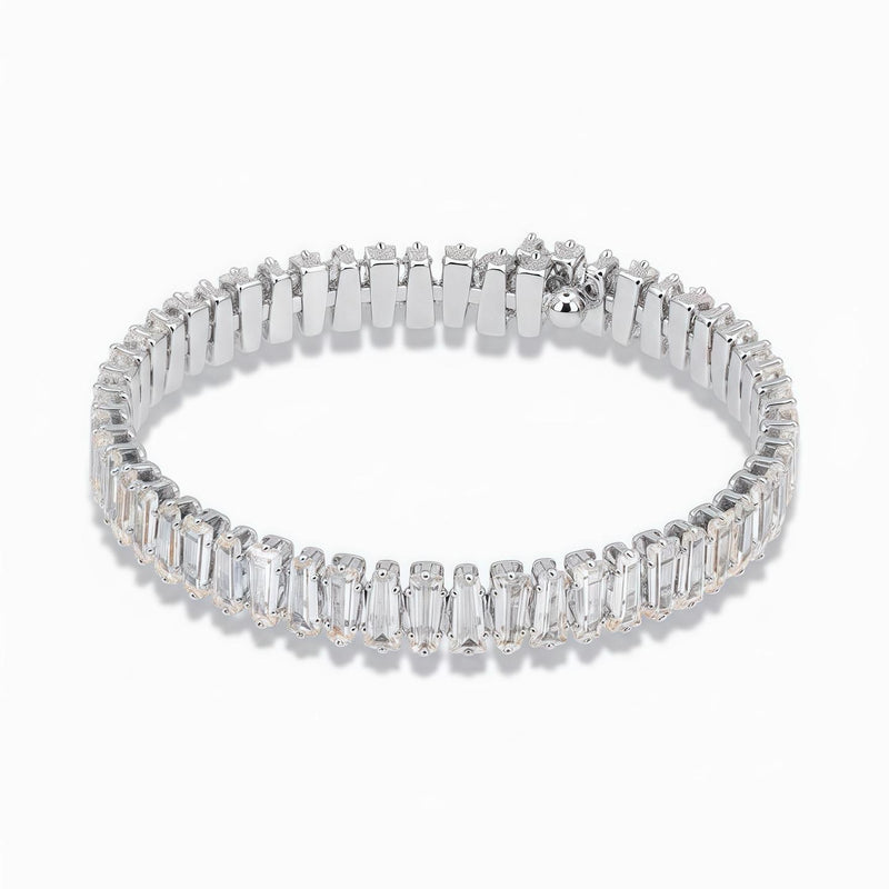 Stretch Tennis Bracelet – Crushed Glass Cubic Zirconia