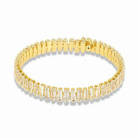 Stretch Tennis Bracelet – Crushed Glass Cubic Zirconia