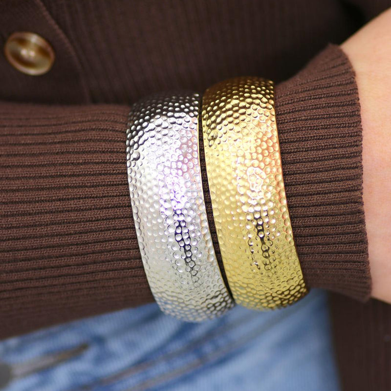 Adjustable chunky dotted texture bracelet